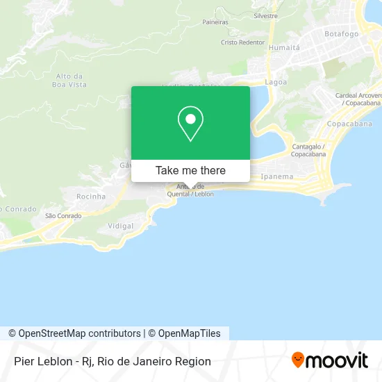 Pier Leblon - Rj map