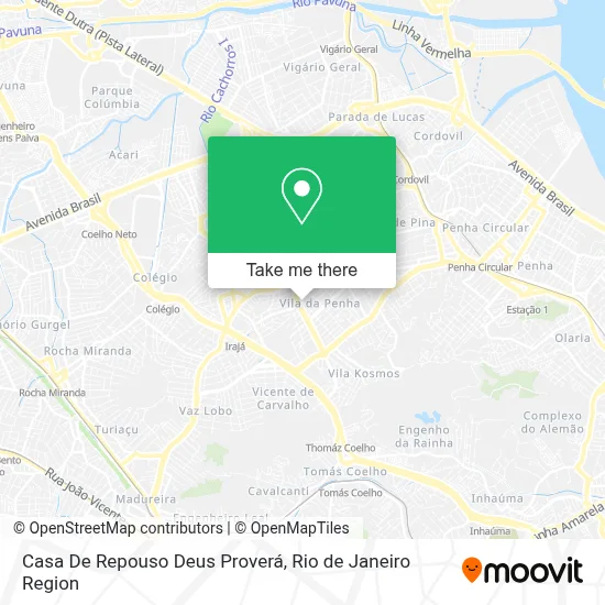 Casa De Repouso Deus Proverá map