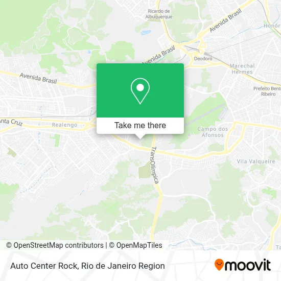 Auto Center Rock map