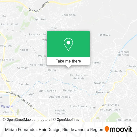 Mirian Fernandes Hair Design map
