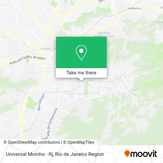 Universal Moinho - Rj map
