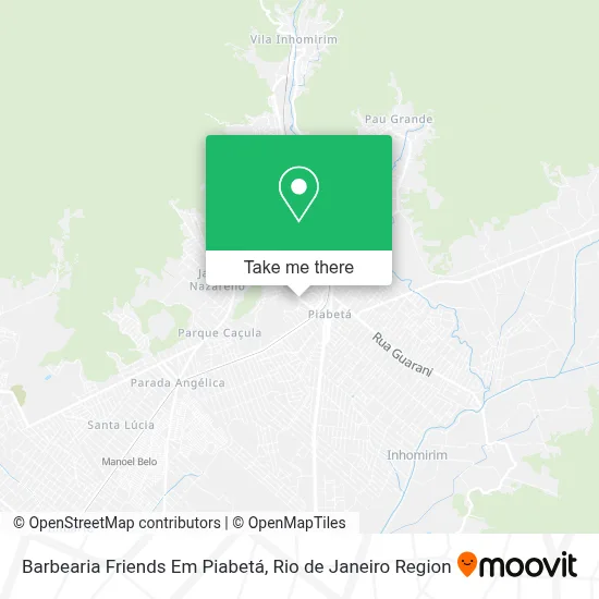 Barbearia Friends Em Piabetá map