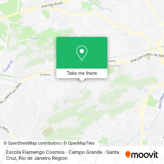 Escola Flamengo Cosmos - Campo Grande - Santa Cruz map