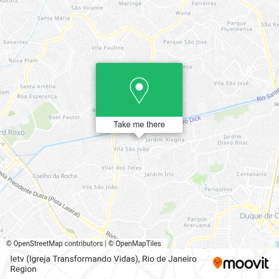 Ietv (Igreja Transformando Vidas) map