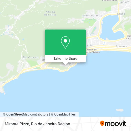 Mirante Pizza map