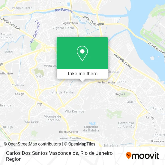 Carlos Dos Santos Vasconcelos map