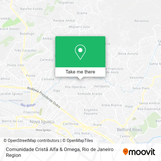 Comunidade Cristã Alfa & Omega map