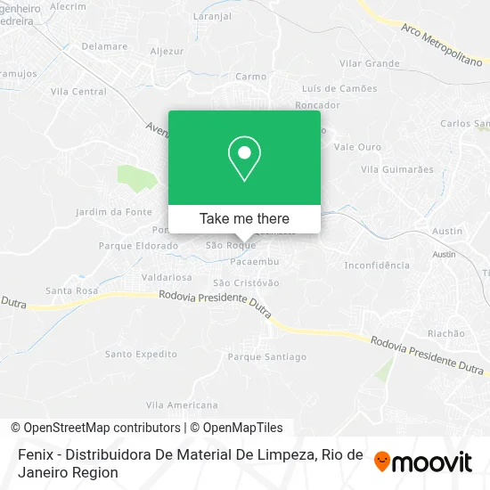 Fenix - Distribuidora De Material De Limpeza map