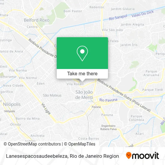 Lanesespacosaudeebeleza map