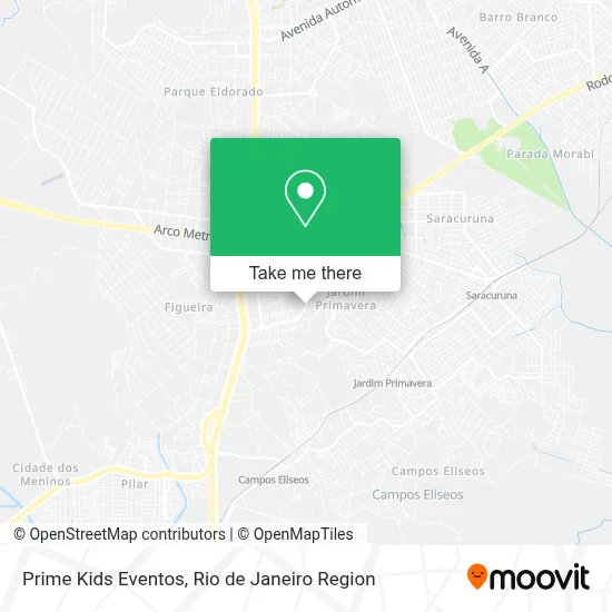 Prime Kids Eventos map