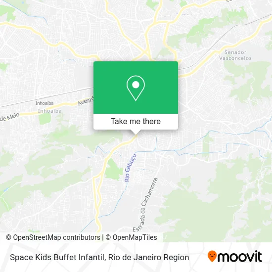 Space Kids Buffet Infantil map