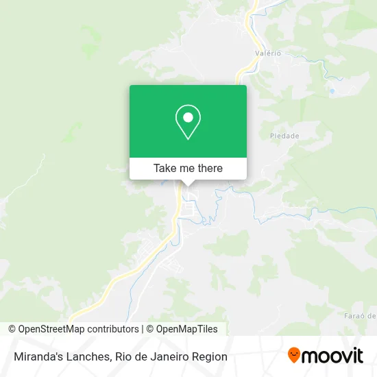 Miranda's Lanches map