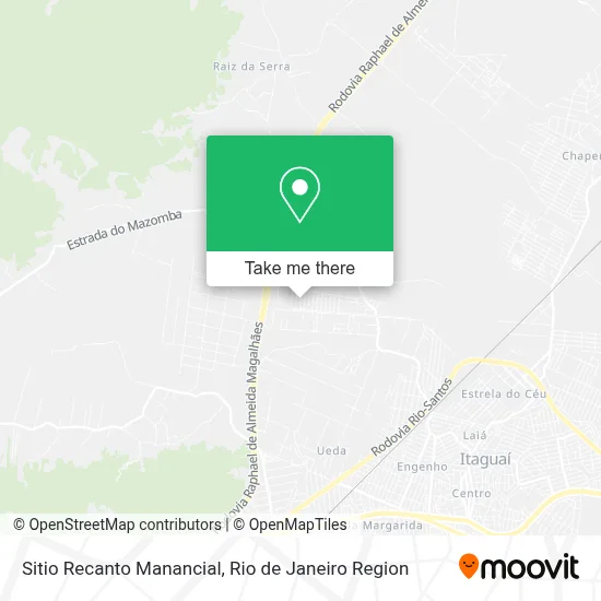 Sitio Recanto Manancial map