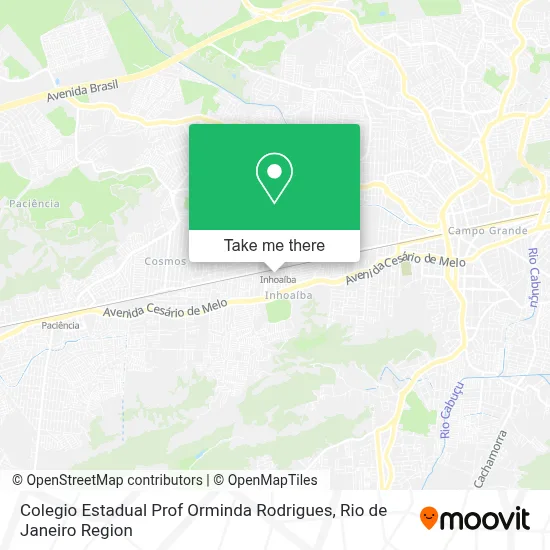Colegio Estadual Prof Orminda Rodrigues map