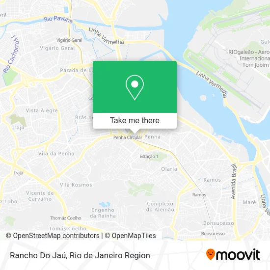 Rancho Do Jaú map