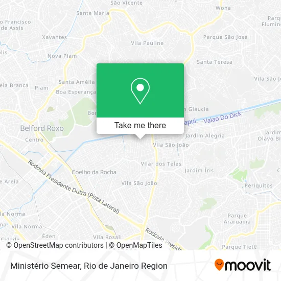 Ministério Semear map