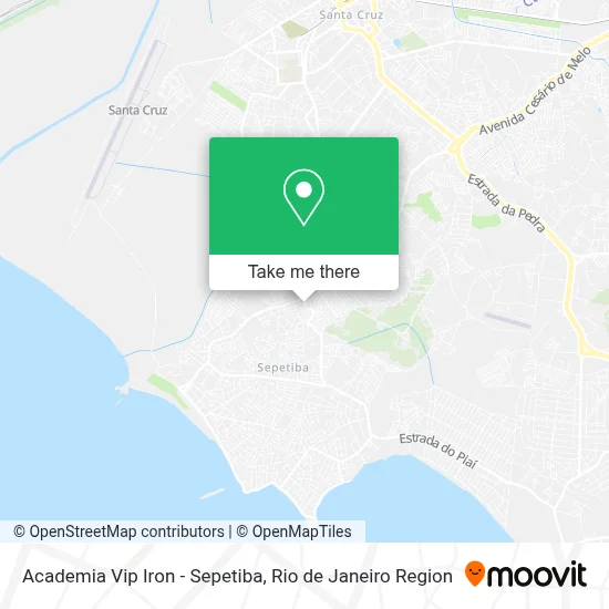 Academia Vip Iron - Sepetiba map