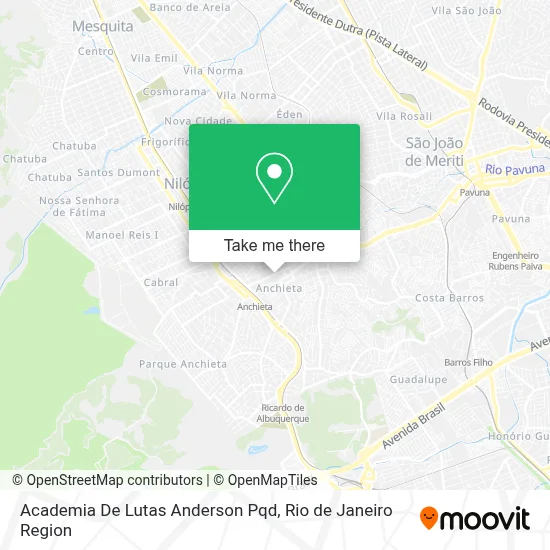 Academia De Lutas Anderson Pqd map