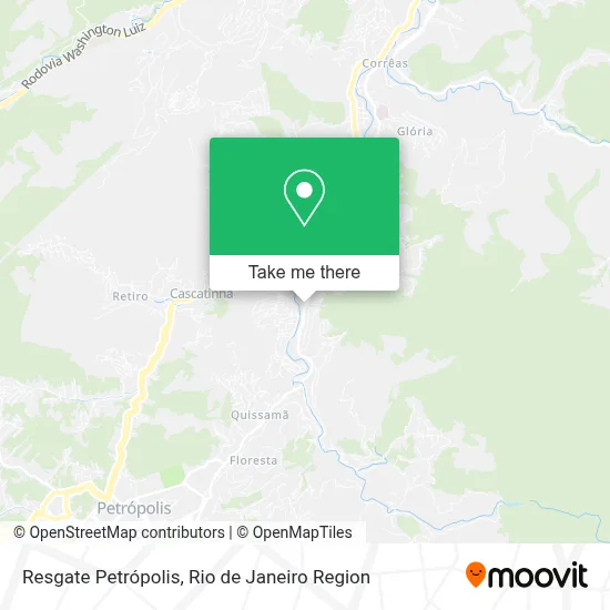 Resgate Petrópolis map