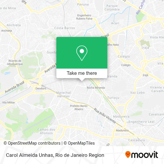 Carol Almeida Unhas map