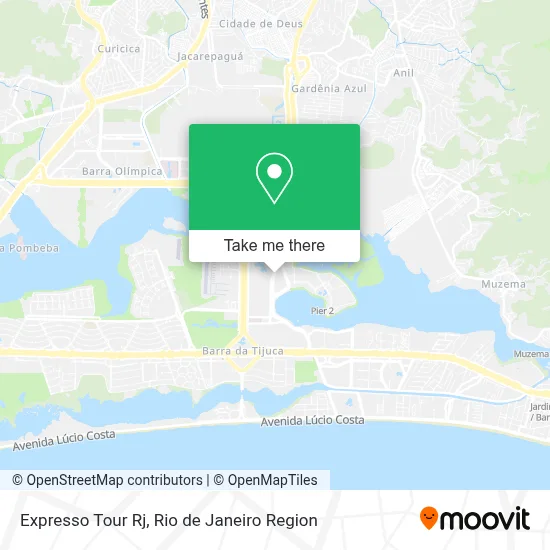 Expresso Tour Rj map