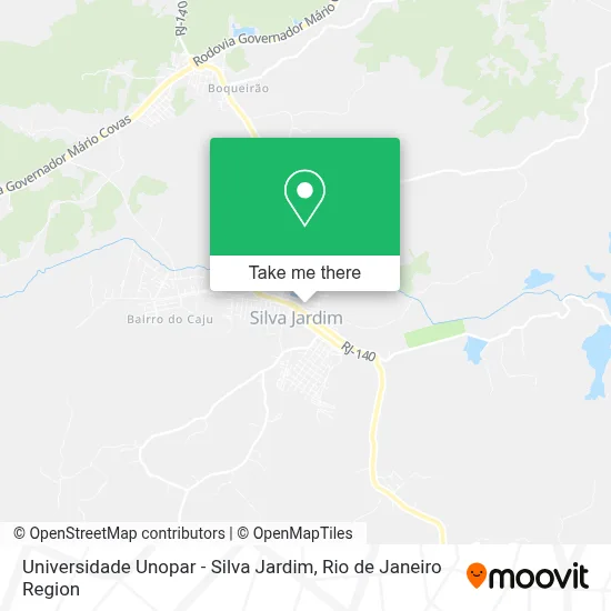 Universidade Unopar - Silva Jardim map