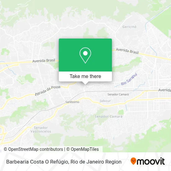 Barbearia Costa O Refúgio map