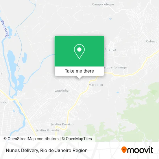 Nunes Delivery map