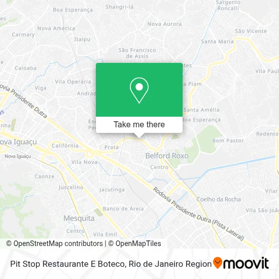 Pit Stop Restaurante E Boteco map