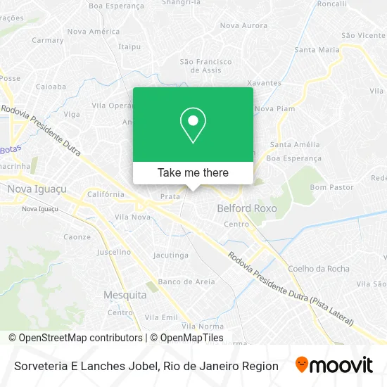 Sorveteria E Lanches Jobel map