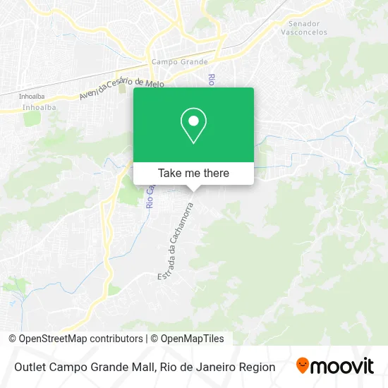 Outlet Campo Grande Mall map