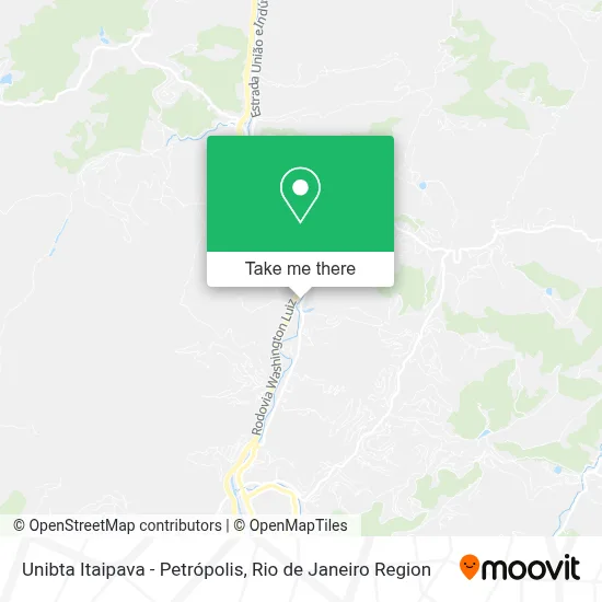 Unibta Itaipava - Petrópolis map