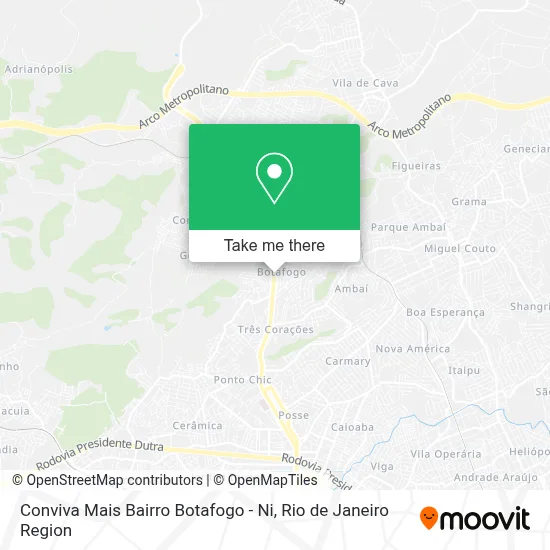 Conviva Mais Bairro Botafogo - Ni map