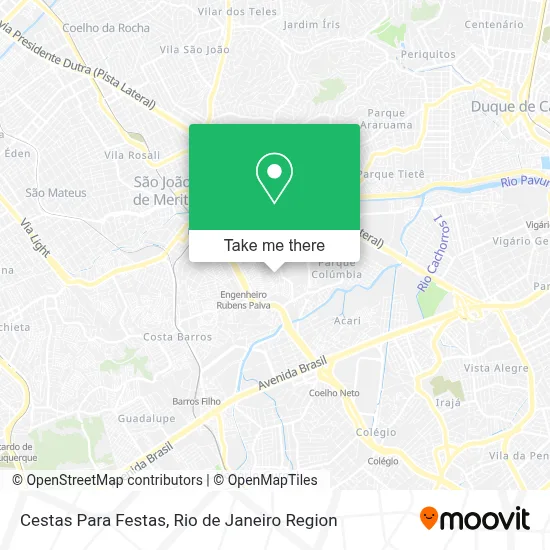 Cestas Para Festas map