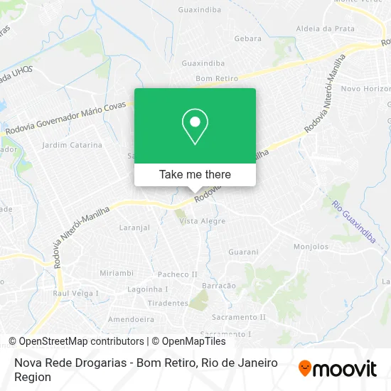 Nova Rede Drogarias - Bom Retiro map