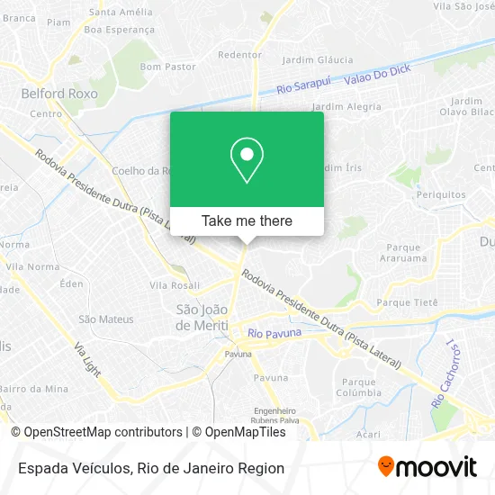 Espada Veículos map