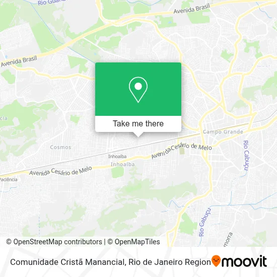 Comunidade Cristã Manancial map