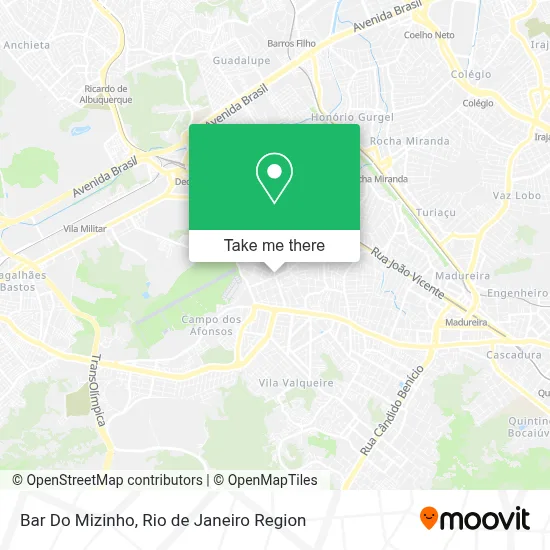 Bar Do Mizinho map