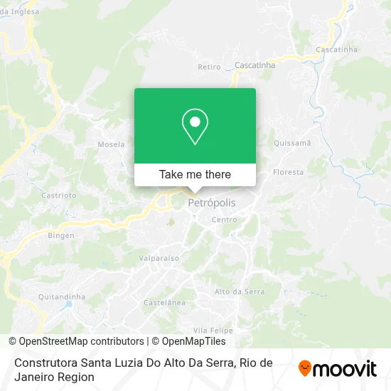 Construtora Santa Luzia Do Alto Da Serra map