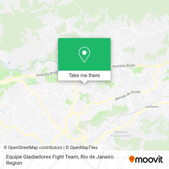 Equipe Gladiadores Fight Team map