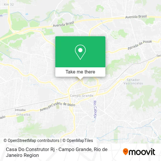 Casa Do Construtor Rj - Campo Grande map