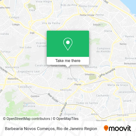 Barbearia Novos Começos map