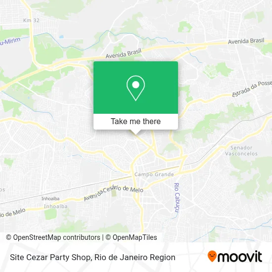 Site Cezar Party Shop map