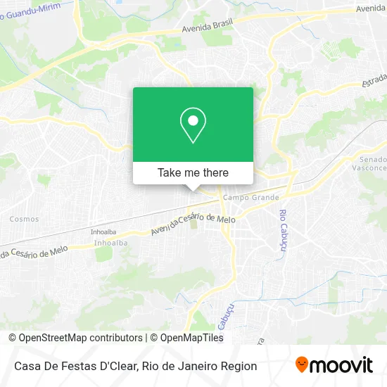 Casa De Festas D'Clear map