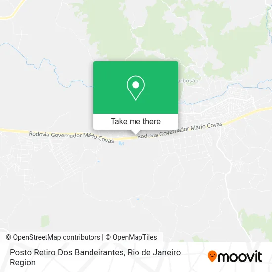 Posto Retiro Dos Bandeirantes map