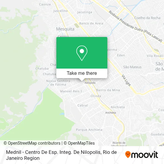 Mednil - Centro De Esp. Integ. De Nilopolis map