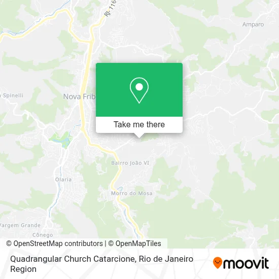 Quadrangular Church Catarcione map