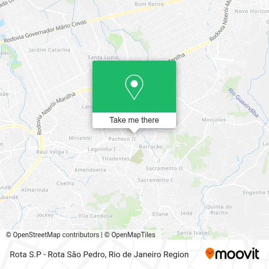 Rota S.P - Rota São Pedro map