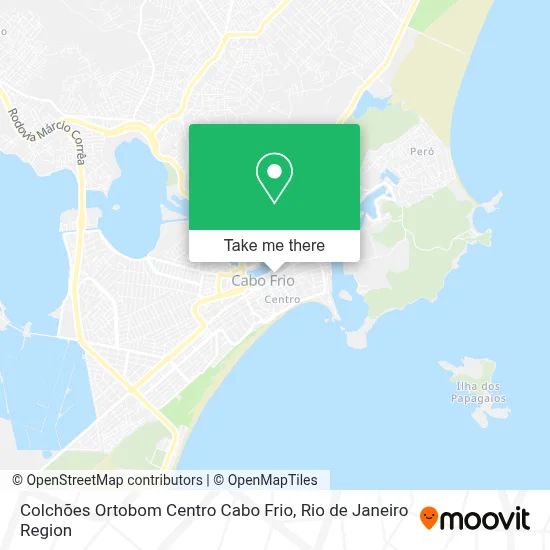 Colchões Ortobom Centro Cabo Frio map