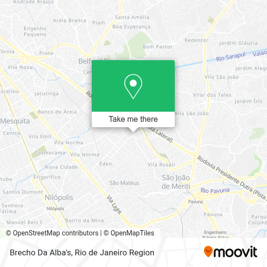 Brecho Da Alba's map